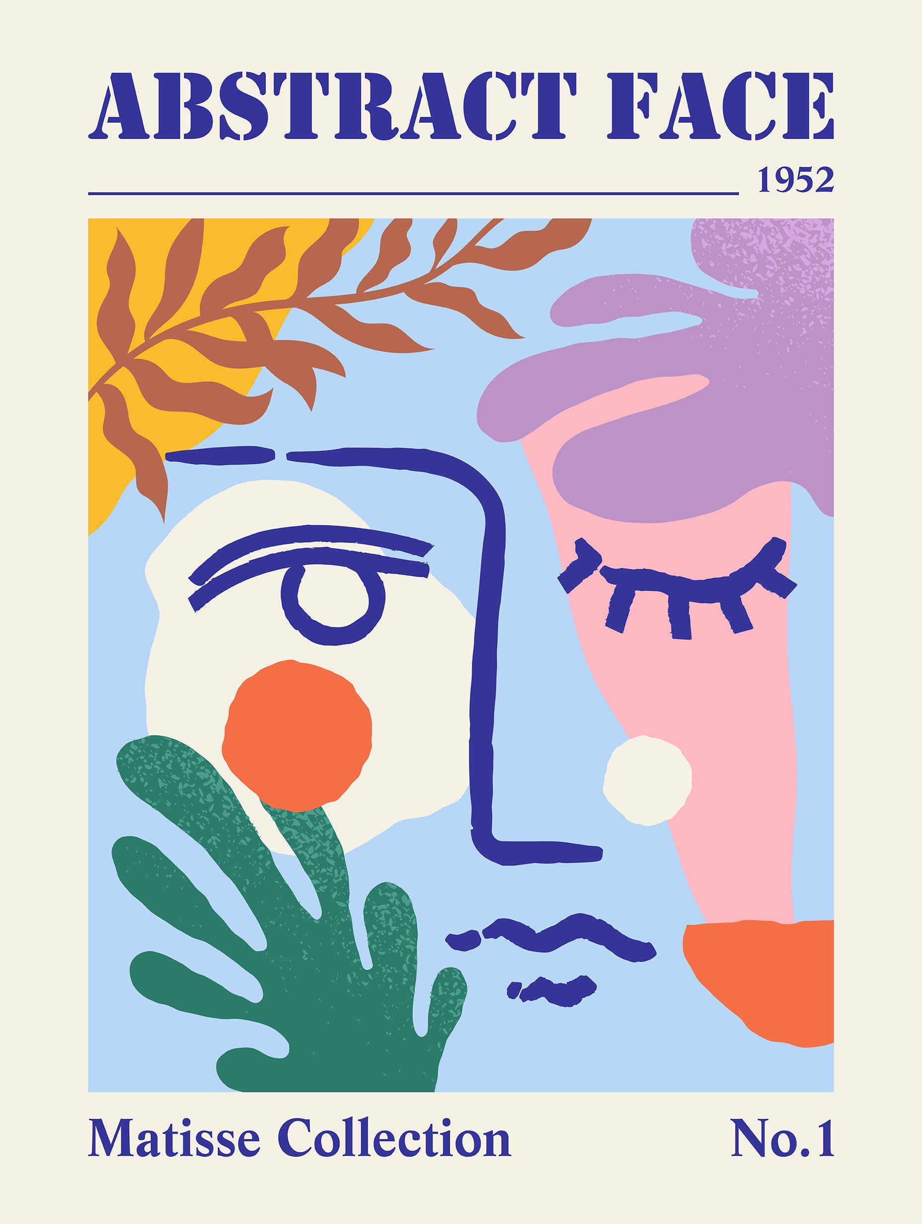 Abstrakt ansikte - Henri Matisse