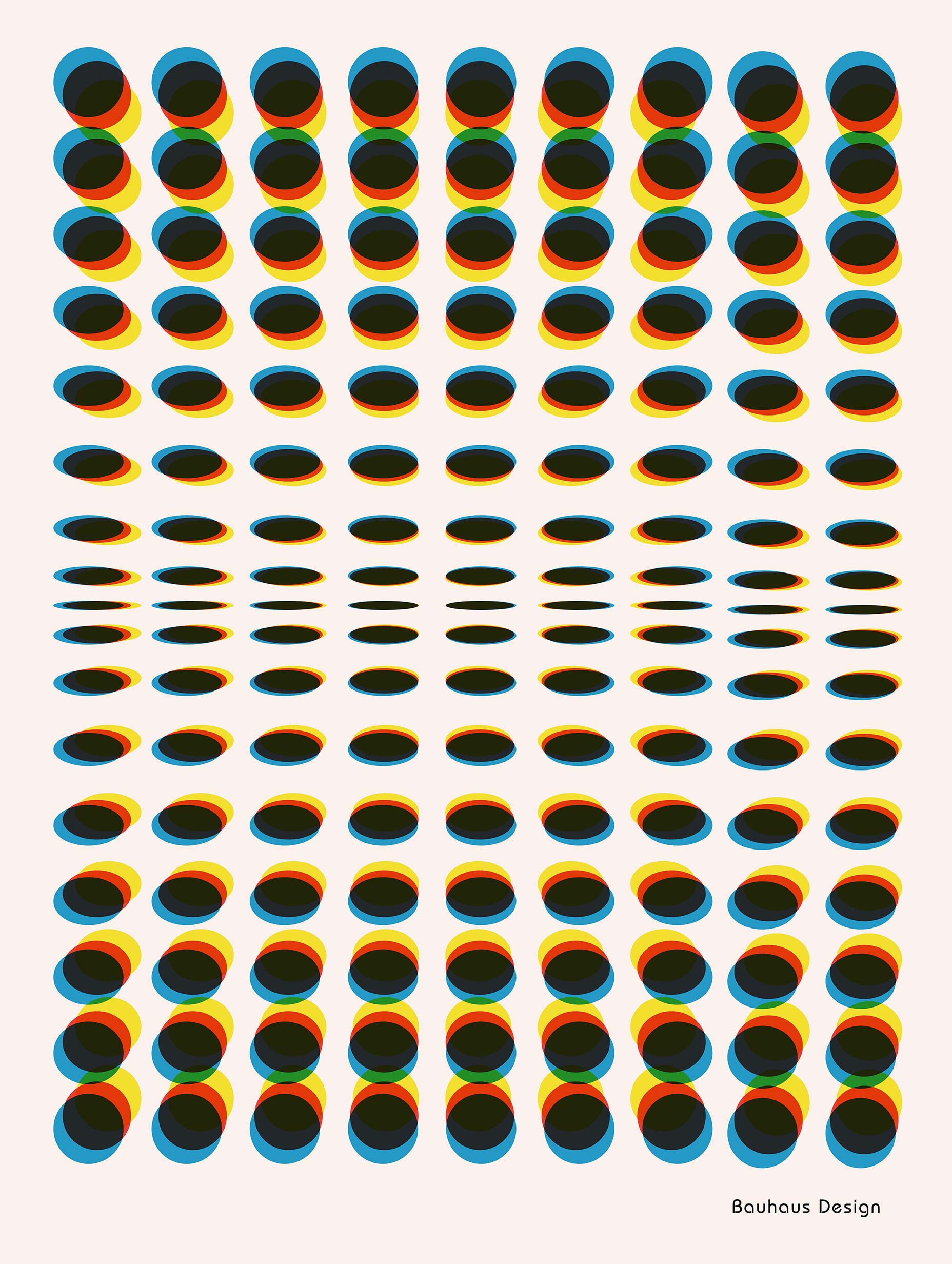Chromatic Echo Bauhaus Poster