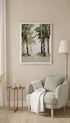 Forest Oil Painting Tree Art Print Mockup