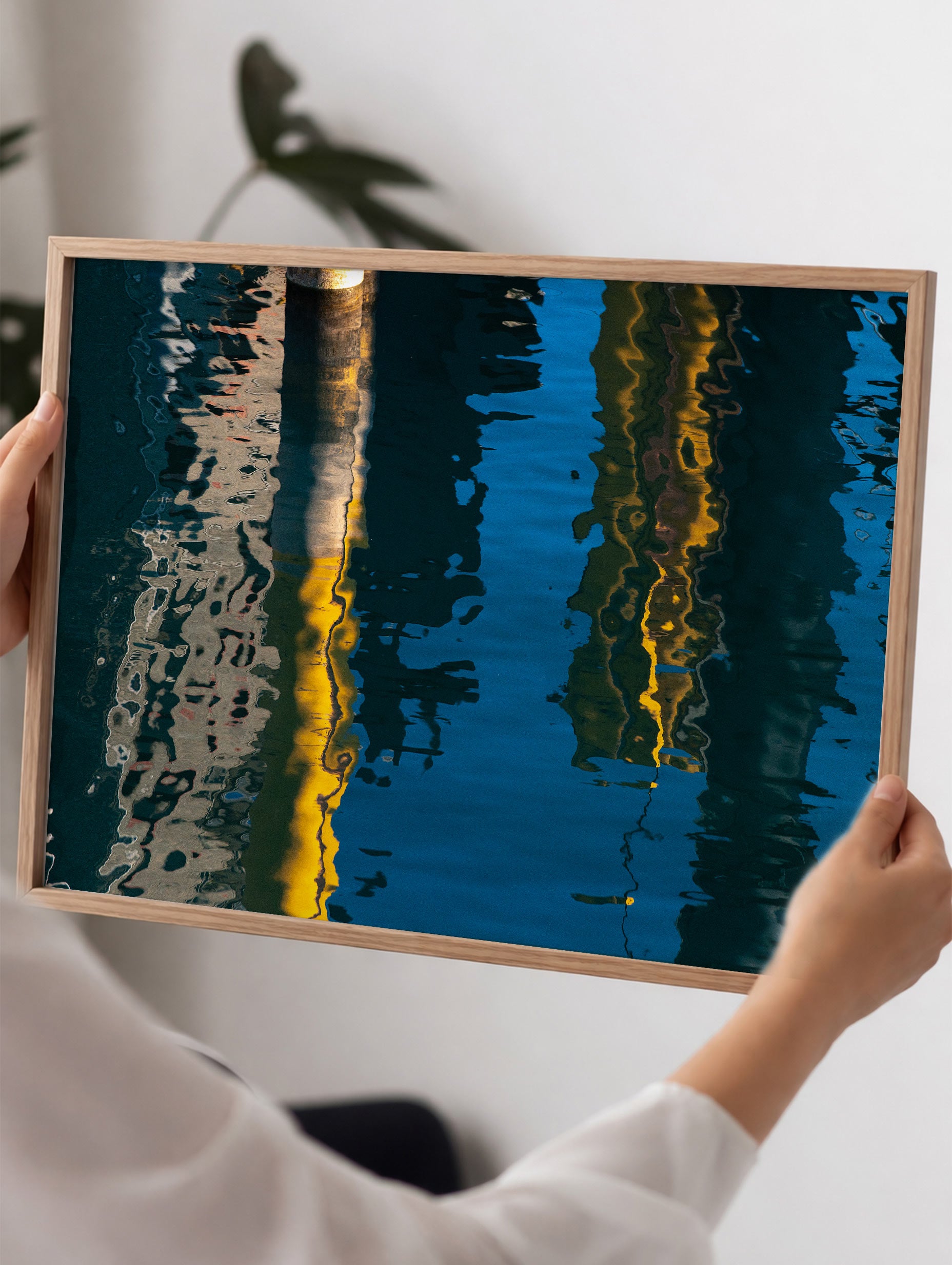Amsterdam Canal Reflections Poster No. 3 Mockup