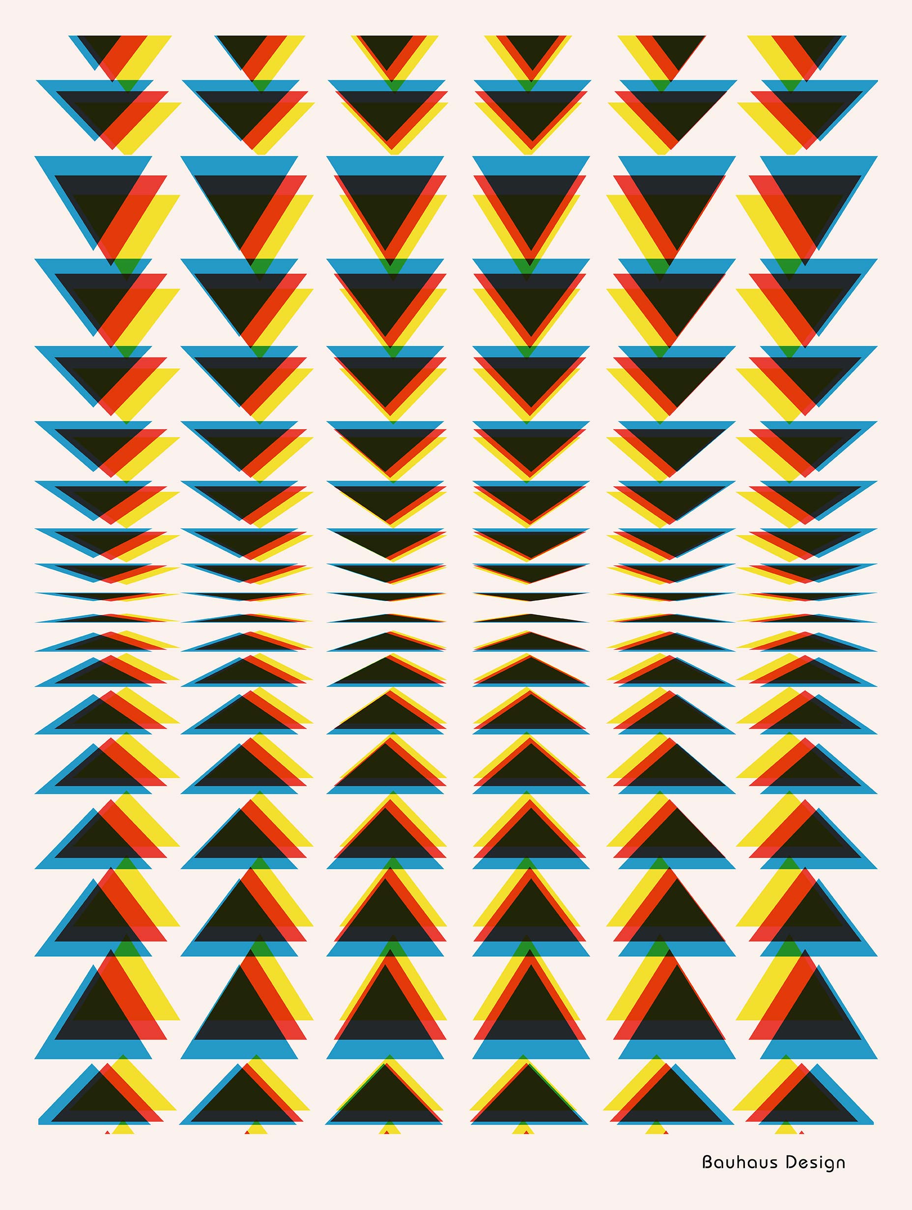 Prisma Cascade Bauhaus-affisch