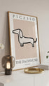 Picasso Dachshund Animal Poster Mockup