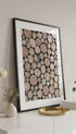 Wood Logs Abstract Poster Mockup