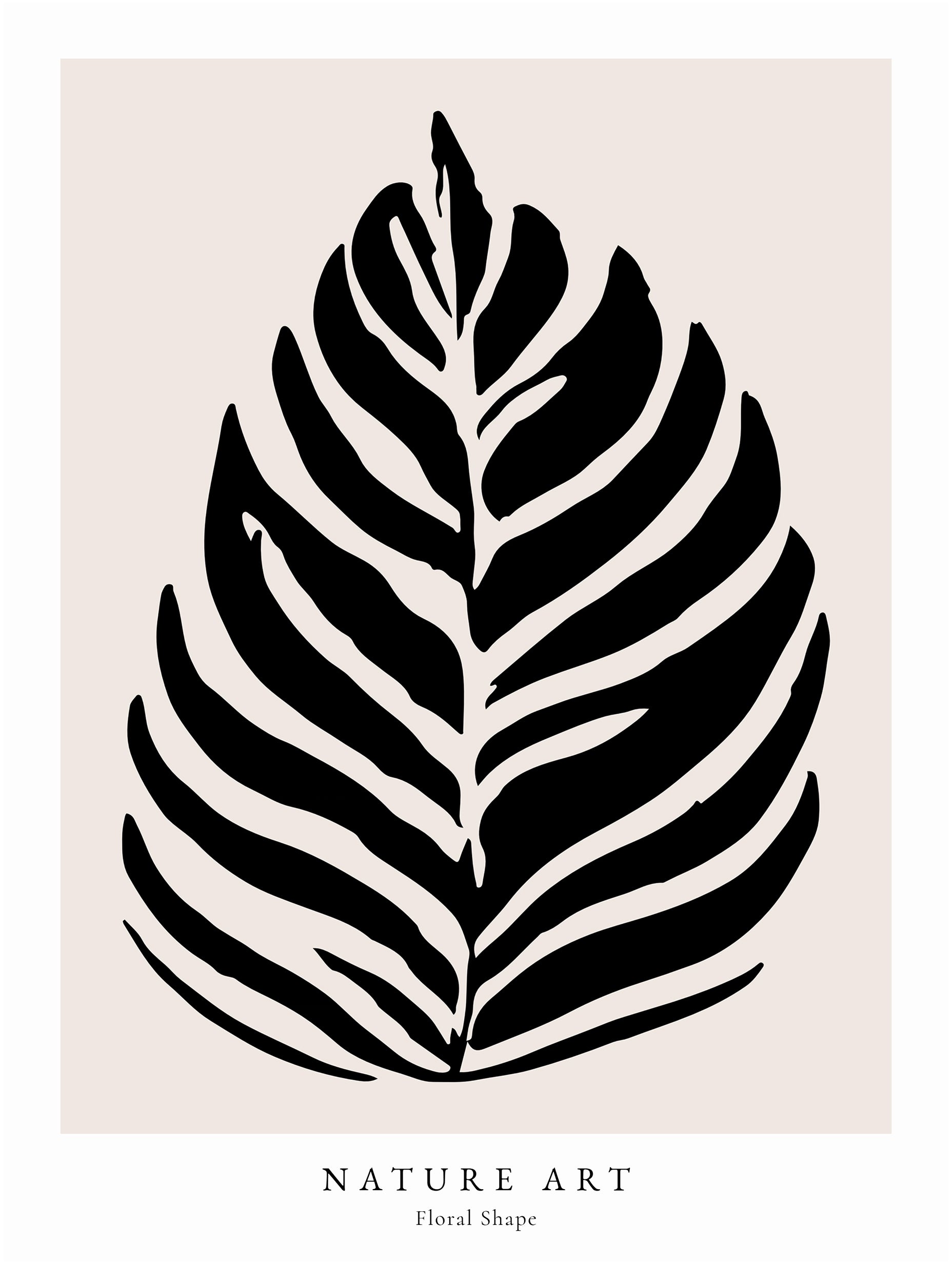 Floral Shape Poster