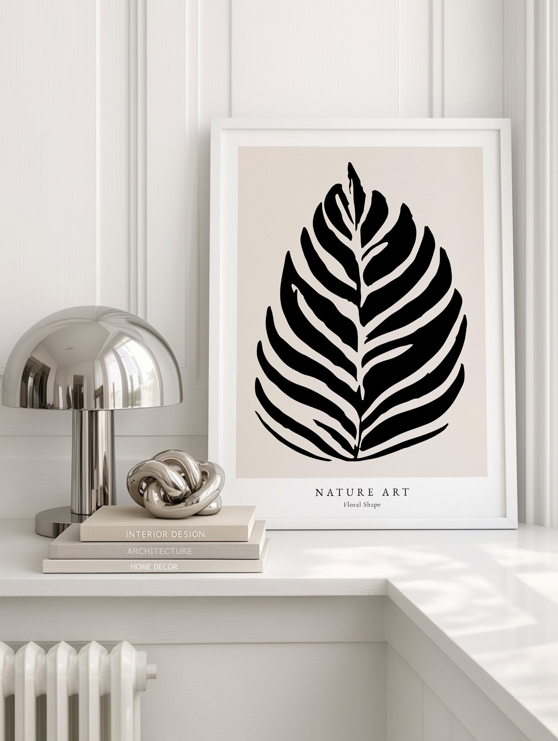 Floral Shape Poster Mockup