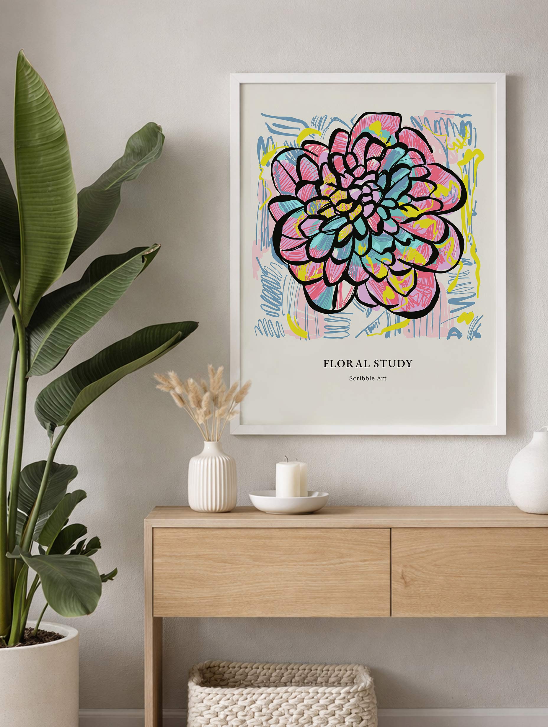 Blomsterstudieposter