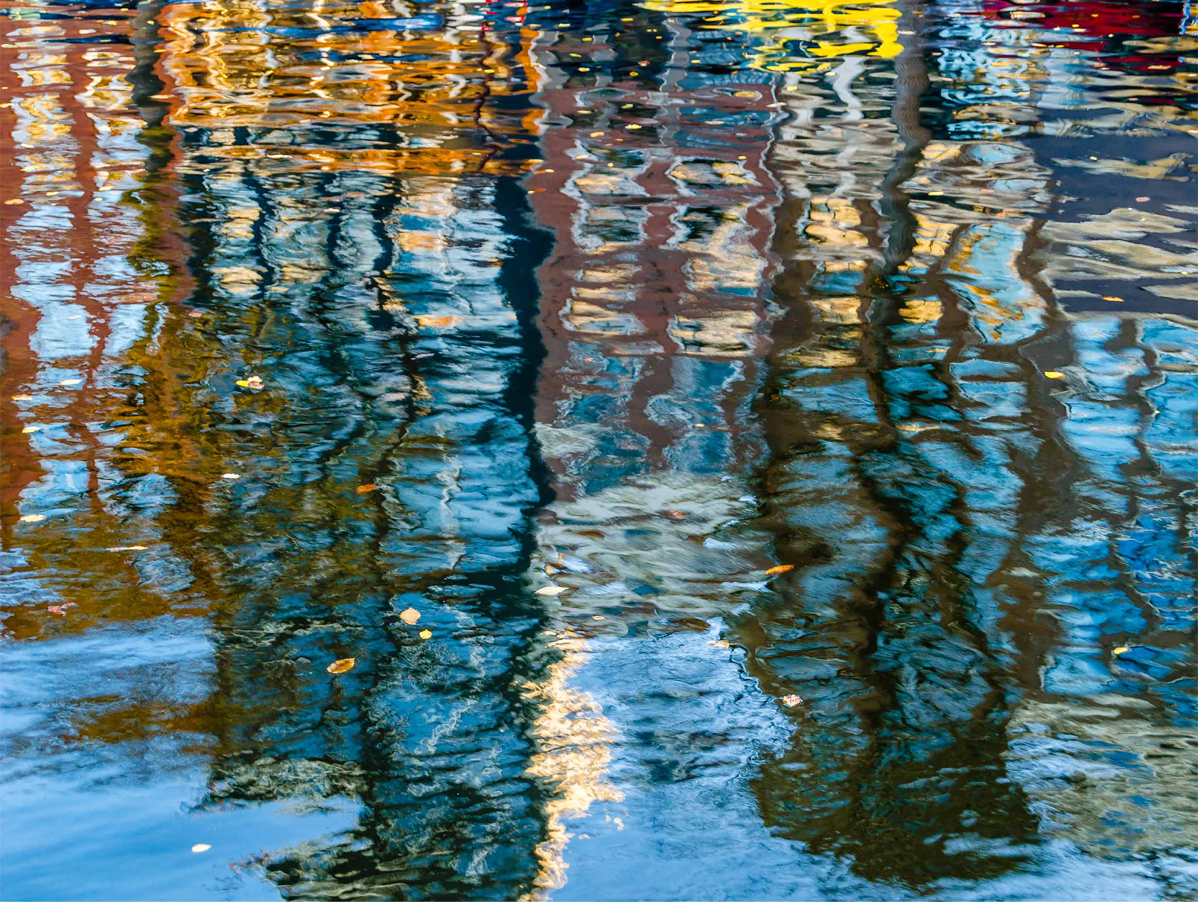Amsterdam Canal Reflections Poster