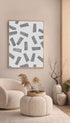 Grey Rectangle Pattern Poster Mockup