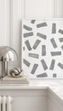 Grey Rectangle Pattern Poster Mockup