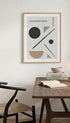 Geometric Shapes Abstract Art Print Mockup