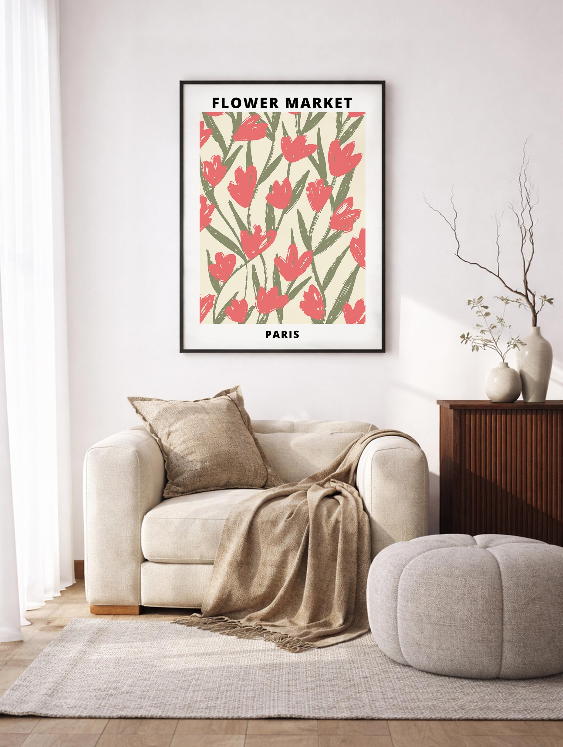 Blomstermarknad nr 2-affisch