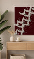 Furisode with a Myriad of Flying Cranes Poster Mockup