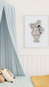 White Rabbit from Alice's Adventures in Wonderland Animal Art Print Mockup