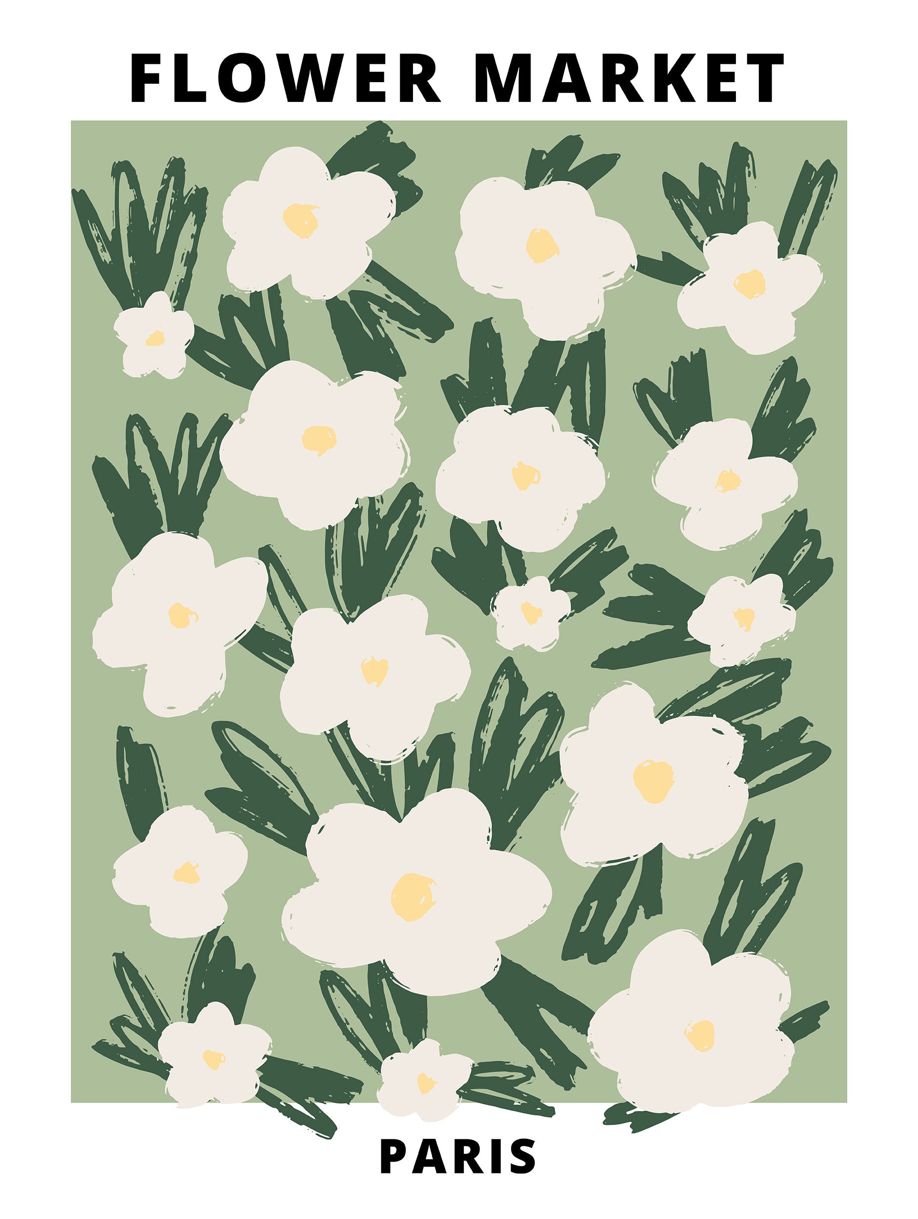Blomstermarknad nr 3-affisch