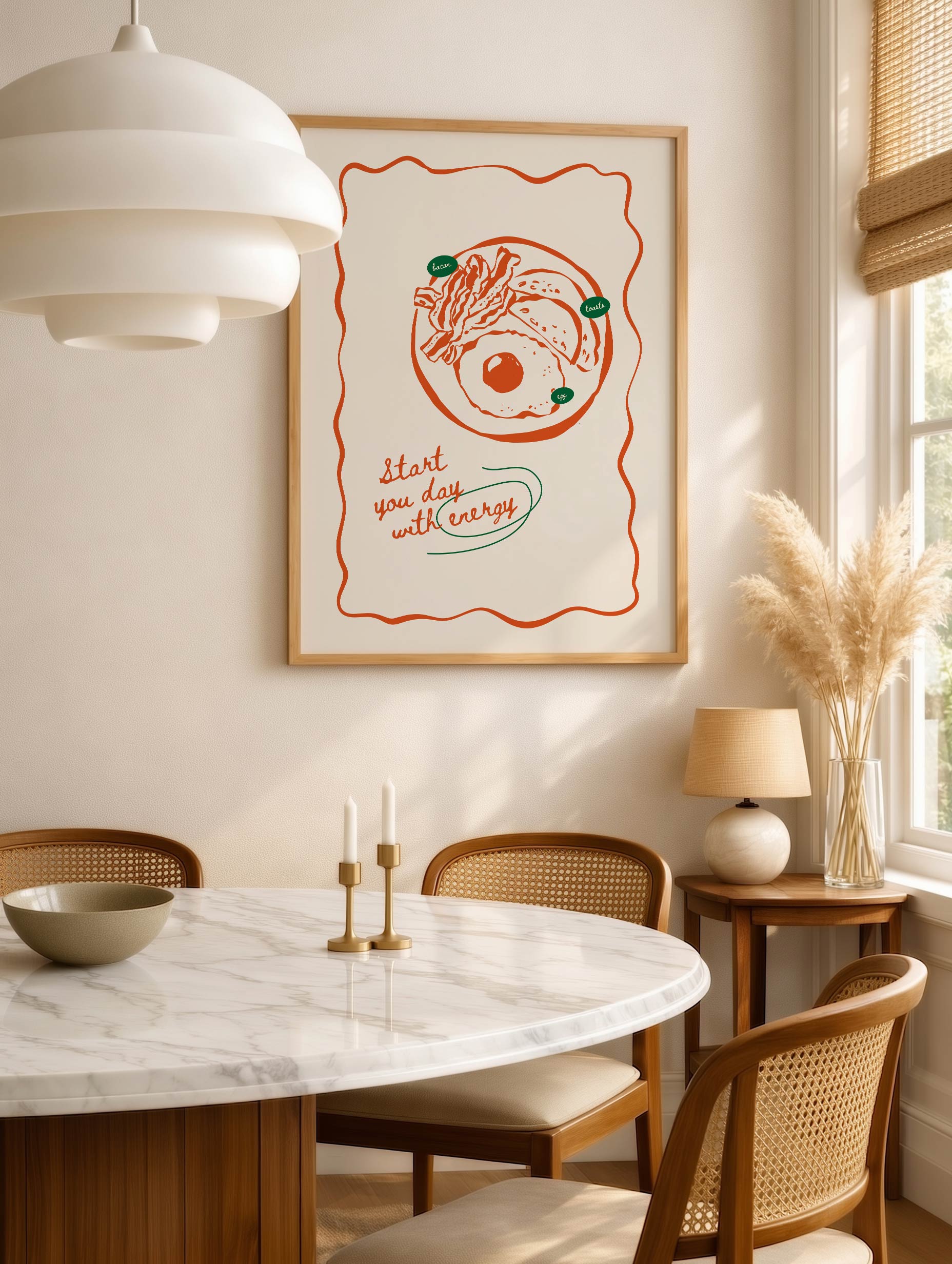 Morning Fuel Breakfast Poster  Mockup