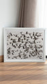 Flock of Geese Migration Animal Poster Mockup