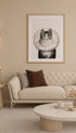The Widow Frederick Dielman Art Print Mockup