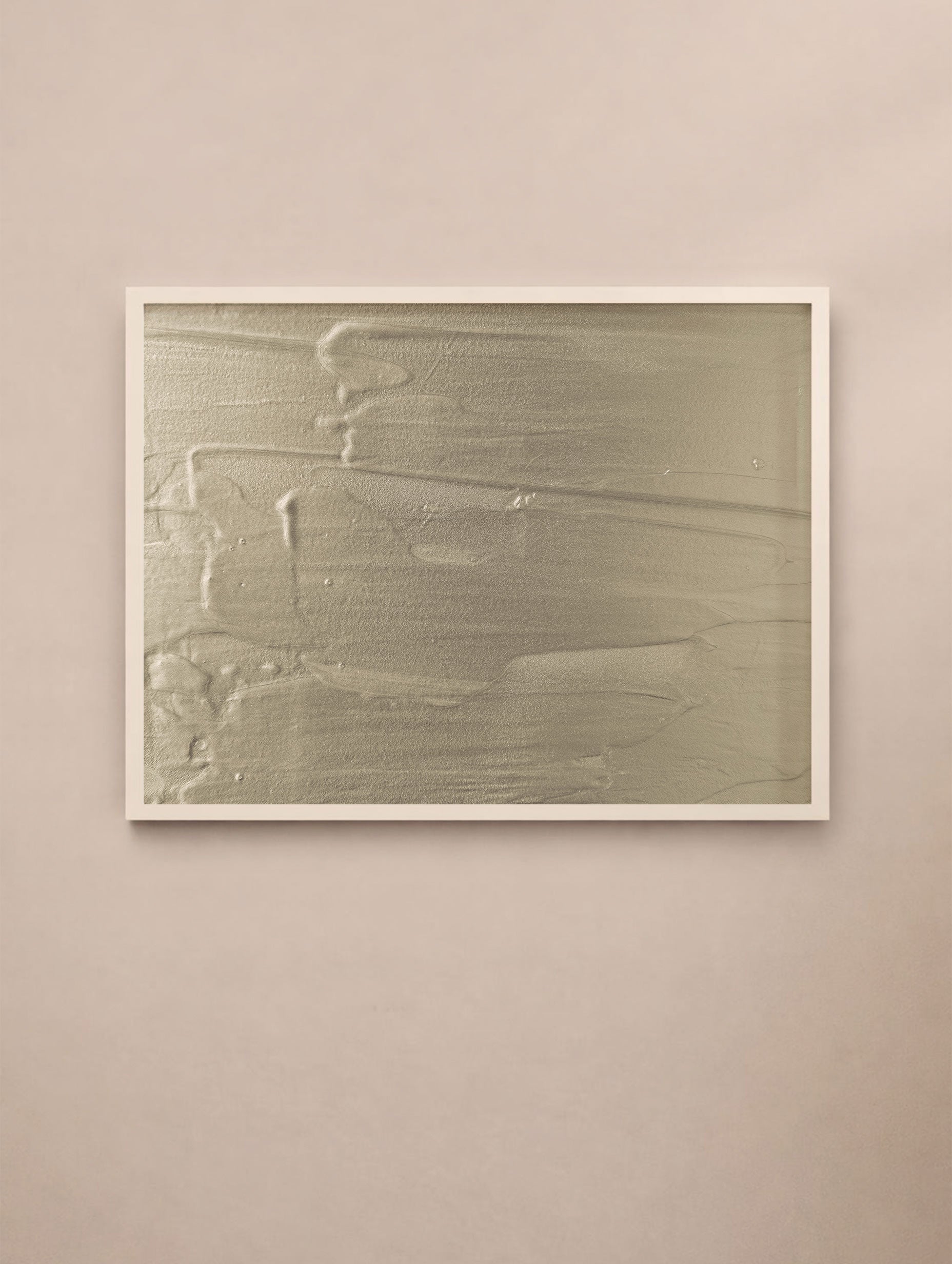 Titanium Buff Gesso Texture Poster Mockup