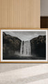 Skógafoss Waterfall Wall Art Print Mockup