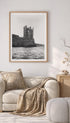 Keiss Castle Black and White Poster Mockup