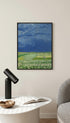 Wheatfield under Thunderclouds Van Gogh Art Print Mockup