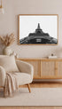Eiffel Tower Black and White Poster Mockup