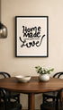 Home Made with Love Typography Poster Mockup