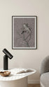 Wagtail on Lotus Ohara Koson Japanese Art Print Mockup