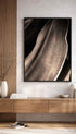 Sepia Tone Leaf Art Print Mockup
