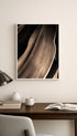 Sepia Tone Leaf Art Print Mockup