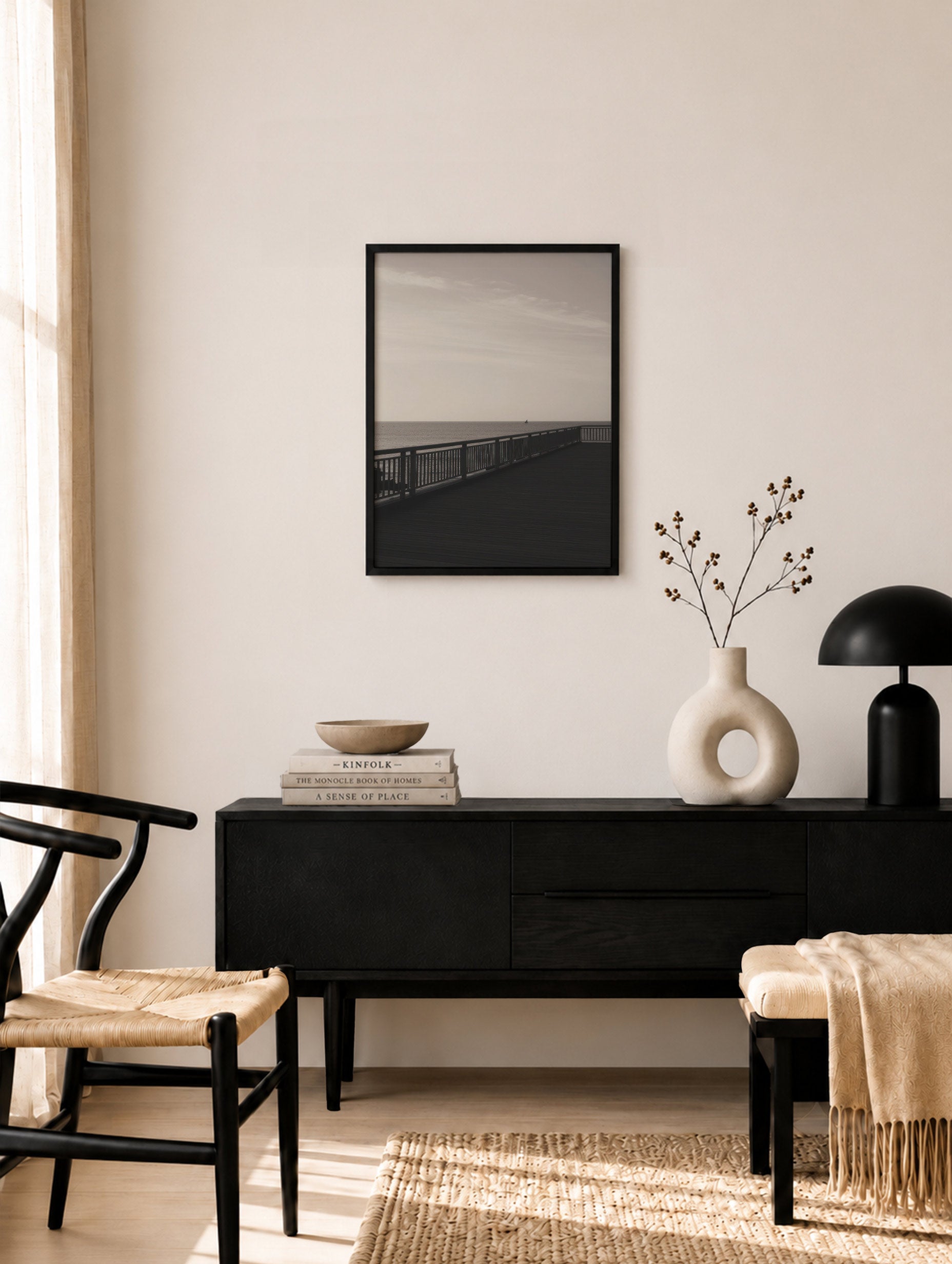 Pirpromenaden utomhus horisontposter