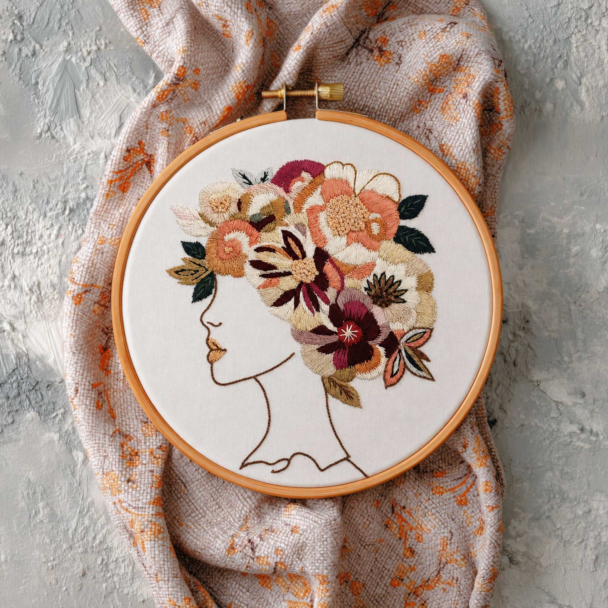Floral Symphony Embroidery Design