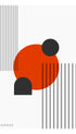 Bauhaus Modern Shapes Poster