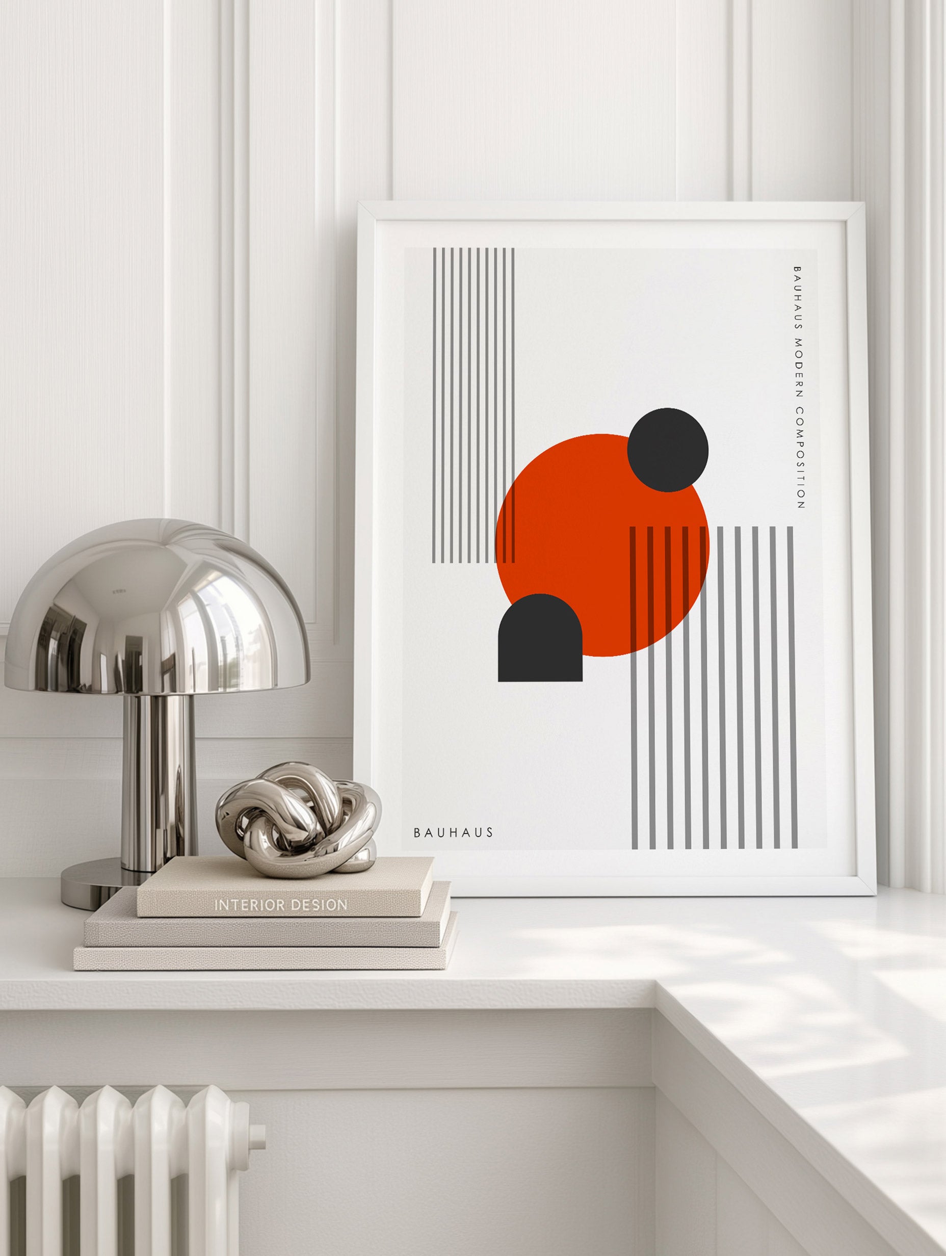 Bauhaus Modern Shapes Poster Mockup