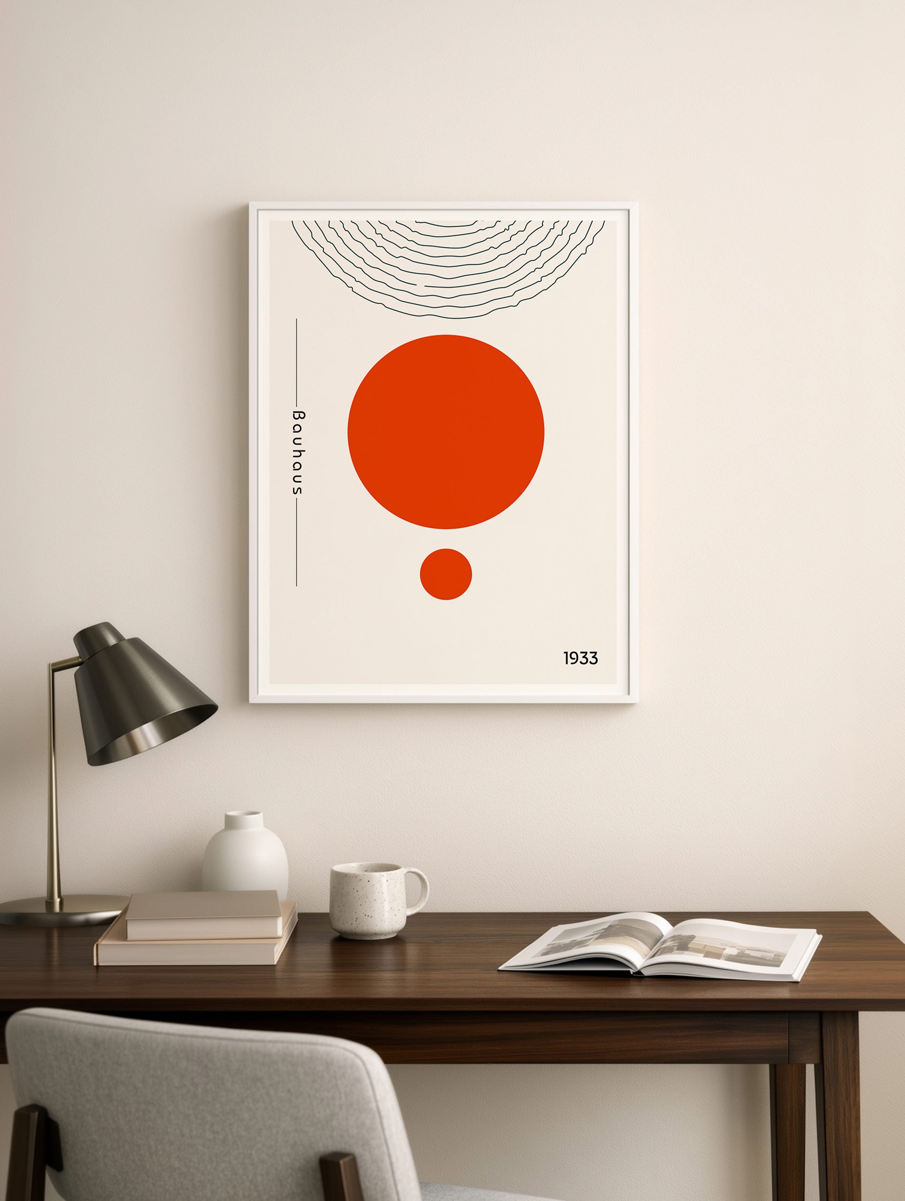 Bauhaus Solar Balance Poster Mockup