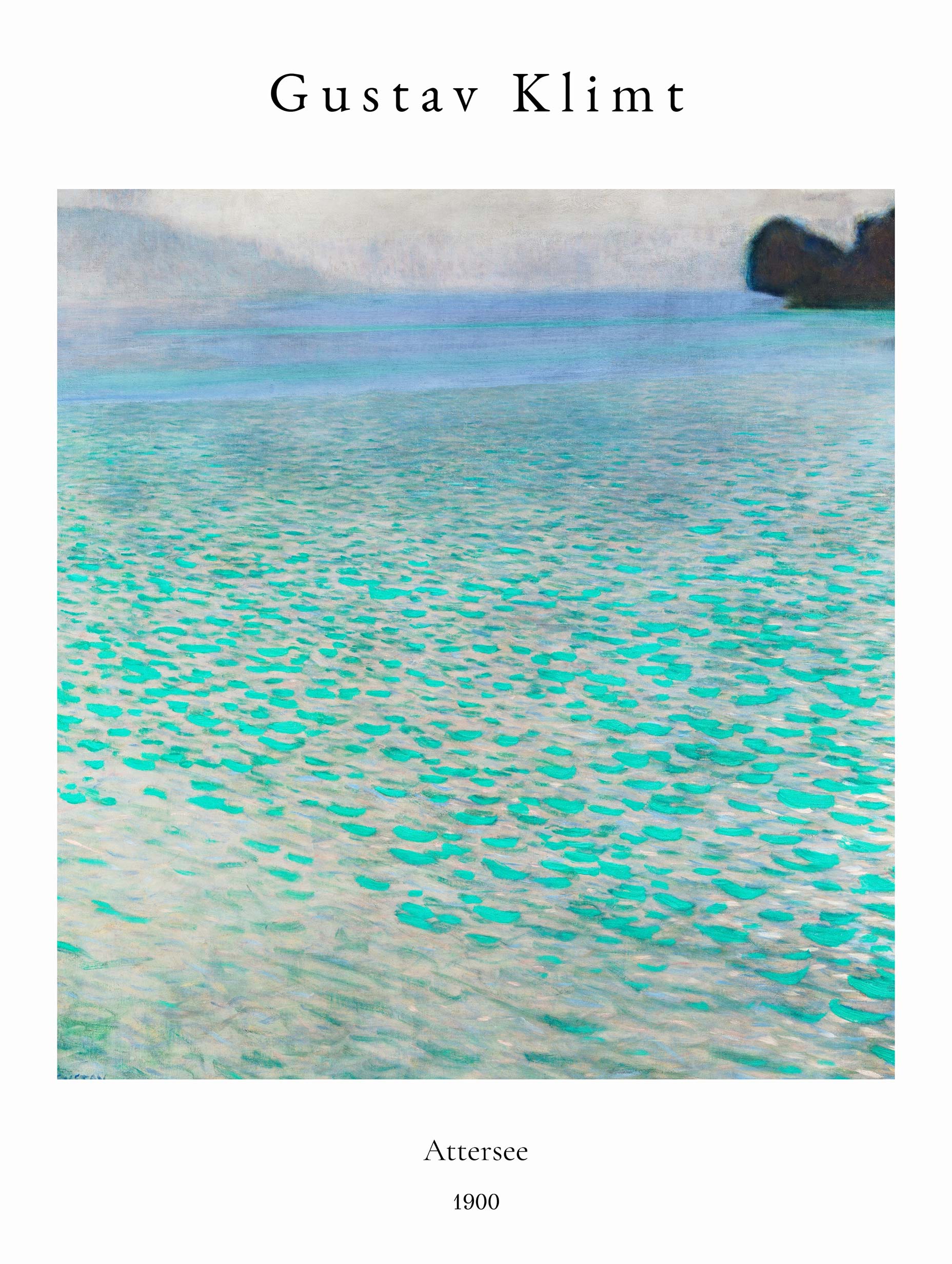 On Lake Attersee - Gustav Klimt Art Print
