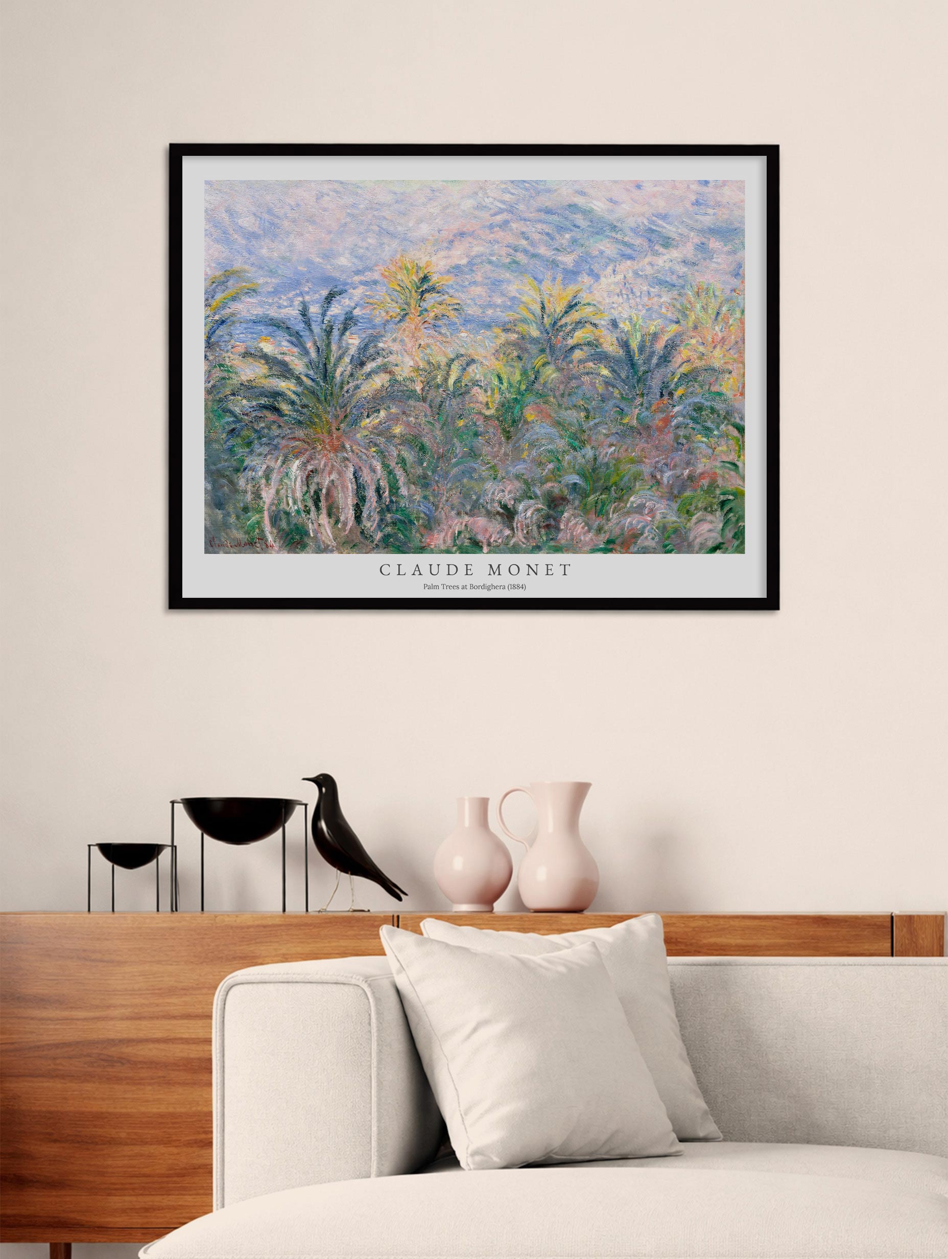 Palm Trees at Bordighera - Claude Monet Mockup