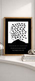 Freedom of Thought Black and White Poster Mockup
