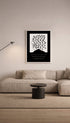 Freedom of Thought Black and White Poster Mockup