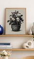 Cape Jasmine Basket Botanical Poster Mockup