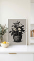 Cape Jasmine Basket Botanical Poster Mockup