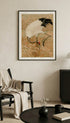 Sarus Crane in Rice Field G.A. Audsley Art Print Mockup