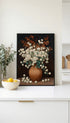 Vintage Floral Vase Flower Art Print Mockup