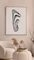 Metallic Liquid Shape Minimalist Poster Mockup
