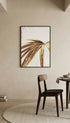 Golden Palm Leaf Botanical Poster Mockup