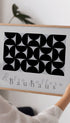 Bauhaus Geometric Pattern Poster Mockup