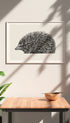 Hedgehog Leo Gestel Animal Art Print Mockup
