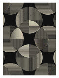 Monochrome Optic Grid Poster