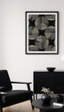 Monochrome Optic Grid Poster Mockup