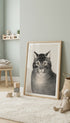 The Favorite Cat Nathaniel Currier Animal Art Print Mockup